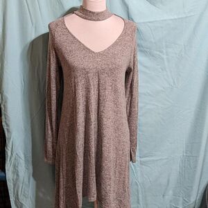 🆕NWT MOA MOA LIGHT GRAY ASYMETRICAL DRESS - MEDIUM